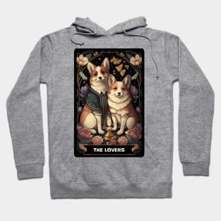 The Lovers Tarot Corgis Hoodie